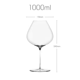 France Sydonios Style Upscale Burgundy Cup Crystal Handmade Extremely Thin Wine Glass Aroma Enlarge Goblet