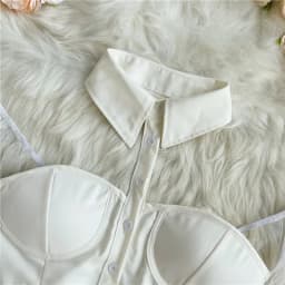Autumn Sexy Cropped Tops for Women Off-shoulder Mesh Patchwork Sheer Female Corset Top Ladies Halter Skinny Blouses Dropshipping