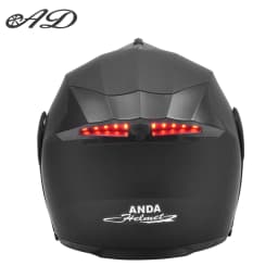 AD Factory Wholesale Fashion LED Intelligence Taillights Motorcycle Helmet Dual Mirror Riding Full Helmet for Safe Travel Hat