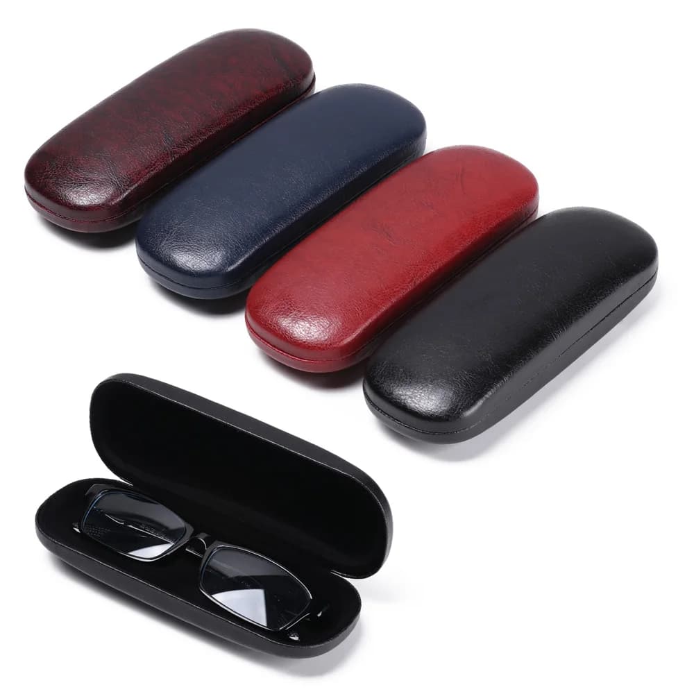 1PC Woman Hard Frame Sunglasses Reading Glasses Case PU Pearlescent Glasses Box Men Eyewear Cases Eyewear Protector