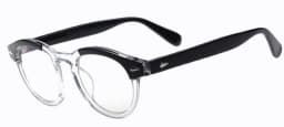 Fashion Johnny Depp Small Style Round Sunglasses Mens Womens Clear Tinted Lens Brand Design Party Show Sun Glasses Oculos De Sol