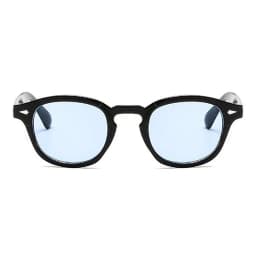 Fashion Johnny Depp Small Style Round Sunglasses Mens Womens Clear Tinted Lens Brand Design Party Show Sun Glasses Oculos De Sol