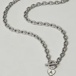Stainless Steel Letter Pendant Necklace 26 Alphabet Heart Charm Dainty Stylish Women Fashion Jewelry Gift
