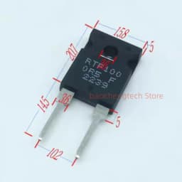 100WATT 5R 10R 15R 75R 100R 250R Thick Film Non-Inductive Resistor 0.05ohms to 50Kohms High-Power TO247 Substitute MP9100-1%