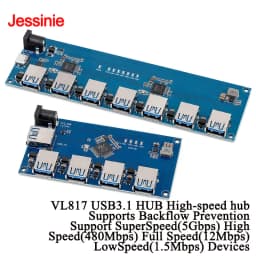 VL817 USB 3.0 3.1 HUB Module 1-to-7-Port Hub TYPE-C 1 to 4 Port USB Expansion Board SuperSpeed 5GbpS High/Full/Low Speed Device