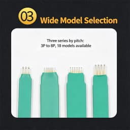 2.54/2.00/1.27mm Pitch Handheld Programming Pogo Pin, 3/4/5/6/7/8P Test Pin Programming Test Probe