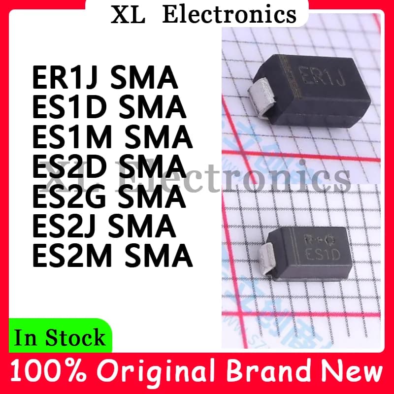 100Pcs/lot ER1J SMA ES1D SMA ES1M SMA ES2D SMA ES2G SMA ES2J SMA ES2M SMA New Original