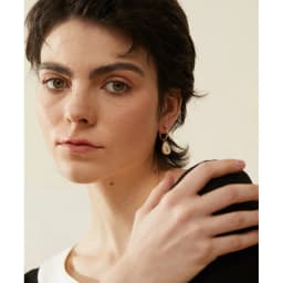 Yhpup Golden Avocado Drop Stainless Steel Fruit Huggie Hoop Earrings for Women Natural Shell Fashion Charm Cute Jewelry Gift