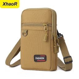 Mobile Phone Case Pouch Waist Bag Multifunction Outdoor Casual Men Waist Pack Small Bag Single Shoulder Crossbody Bag Coin Purse