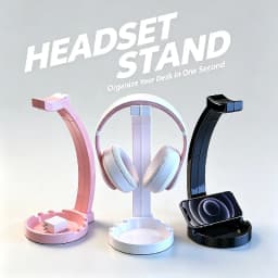 Headphone Stand With Storage Tray Desktop Headset Holder Hook For Earphones Cable Organizer Desk Storage Rack Gaming Headphones