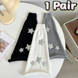 Y2K Leg Stockings Black White Grey Harajuku Punk Knee Socks Lolita Over Knee High Sock Japanese Style Leg Warmer Sexy Accessory