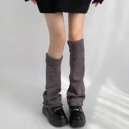 Y2K Leg Stockings Black White Grey Harajuku Punk Knee Socks Lolita Over Knee High Sock Japanese Style Leg Warmer Sexy Accessory