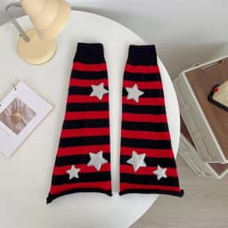 Y2K Leg Stockings Black White Grey Harajuku Punk Knee Socks Lolita Over Knee High Sock Japanese Style Leg Warmer Sexy Accessory
