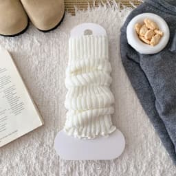 Autumn And Winter Women Leg Warmers Classic Black White Lolita Knitted Foot Cover Long Socks JK Japanese Sweet Leg Warmers Girls