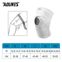 AOLIKES 1PCS Compression Knee Pad For Relieve Meniscal Tear Knee Pain Arthritis Joint Pain Relief Breathable Knee Support