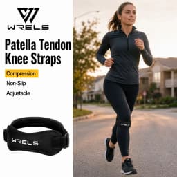 WRELS 1/2/4/6 PCS Knee Straps Breathable Adjustable Patellar Straps Pain Relief Men Women Running Basketball Knee Support Band