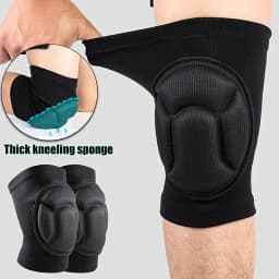 Thick Sponge Knee Pads Non Slip Shock Absorb Protective Volleyball Knee Brace Basketball Gym Workout Fitness Knee Protector