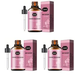 1Pcs/2Pcs/3Pcs Sakura Essential Oil: Pure Plant Essential Oil for Massage, Showering, Skin Care, Face, Body, Nails, Hair, and Eyelash Care