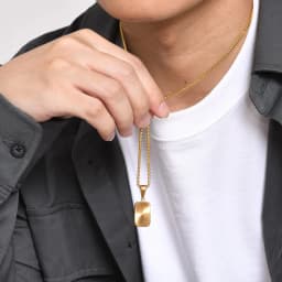 Mens Square Pendant Necklaces,Embossing Radiation Sunburst Stainless Steel Pendant Necklaces,Stylish Jewelry Gifts