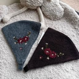New Floral Embroidered Earflap Hat Women, Warm Knitted Winter Beanie With Full Ear Coverage, Soft Cozy Headwear For Outdoor