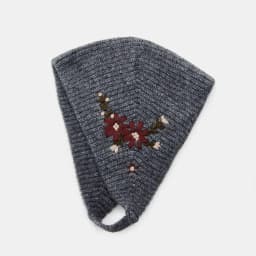 New Floral Embroidered Earflap Hat Women, Warm Knitted Winter Beanie With Full Ear Coverage, Soft Cozy Headwear For Outdoor