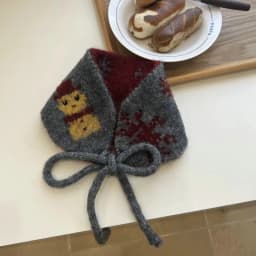 Cute Snowman Jacquard Knit Earmuffs for Women Winter Cold Protection Plush Ear Warmers Korean Style Windproof Strap Ear Muffs