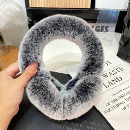 Real Fur Earmuffs Winter Russian Women Warm Genuine Rex Rabbit Fur Earmuff Fashion Lovely Natural Fur Earflaps Wholesale Retail