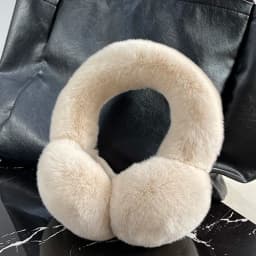 Real Fur Earmuffs Winter Russian Women Warm Genuine Rex Rabbit Fur Earmuff Fashion Lovely Natural Fur Earflaps Wholesale Retail