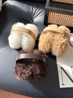Women Genuine Sheepskin Earmuffs Real Wool Winter Warm Ear Warmer Foldable Ear Covers Cold Ear Protector Outdoor Muffs