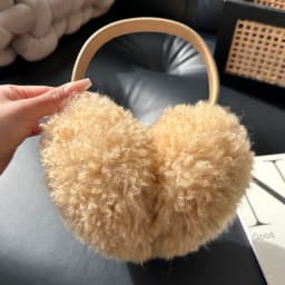 Women Genuine Sheepskin Earmuffs Real Wool Winter Warm Ear Warmer Foldable Ear Covers Cold Ear Protector Outdoor Muffs