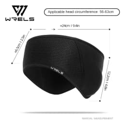 WRELS Winter Cycling Ear Warmer Headband Polar Fleece Windproof Thermal Ear Muffs Running Skiing Hiking Outdoor Sports Men Women