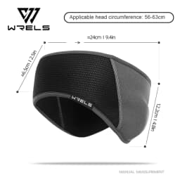 WRELS Winter Cycling Ear Warmer Headband Polar Fleece Windproof Thermal Ear Muffs Running Skiing Hiking Outdoor Sports Men Women