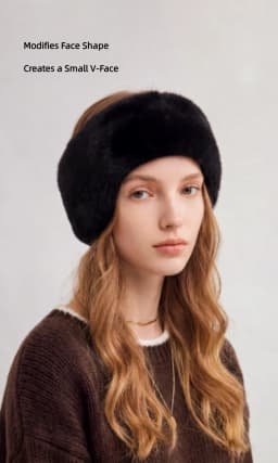 Faux Fur Ear Warmers for Women Winter Warm Plush Earmuffs for Baseball Caps Adjustable Soft Ear Covers