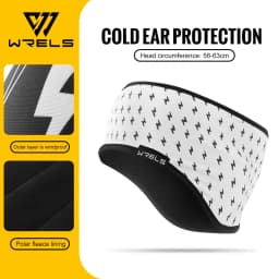 WRELS Winter Ear Warmer Headband Windproof Sports Fleece Thermal Ear Muffs for Women Men Running Hiking Skiing Cycling Jogging