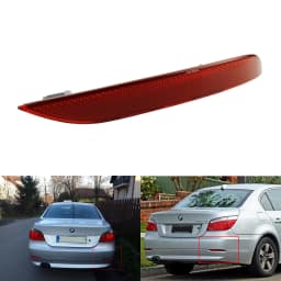 Right Side Red Lens Rear Bumper Reflector Tail No Light For BMW 5-Series E60 E61 2003-2007