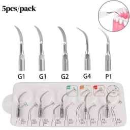 5pcs/pack Dental Ultrasonic Scaler Tips Periodontics Endodontics Endo Perio Scaling Tips For EMS Woodpecker Dentist Instruments