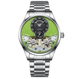 Flying Tourbillon Full Skeleton Design Sapphire Glass & Fine Steel Strap - Waterproof, Luminous Business Watch Customize Logo