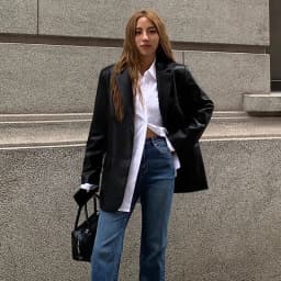 Black PU Leather Jacket Women's Loose Long Coat Style Spring Autumn New Fashion High Quality Streetwear Suit Women's Coat