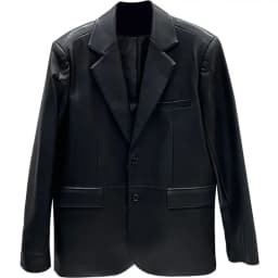 Black PU Leather Jacket Women's Loose Long Coat Style Spring Autumn New Fashion High Quality Streetwear Suit Women's Coat