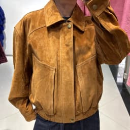 YOLOAgain Real Sheepskin Suede Jacket Women Oversized Genuine Leather Jacket Female