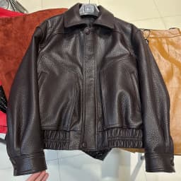 YOLOAgain Real Sheepskin Suede Jacket Women Oversized Genuine Leather Jacket Female