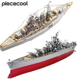 Piececool 3D Puzzles Yamato Nagato Class Battleship Model Building Kit DIY Boat Toys for Adult Brain Teaser Birthday Gifts