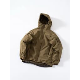 Windproof Cotton Jacket with Hood And Stand Collar from Junnuo Series Warm Filled with White Duck down for Young Men Loose Fit