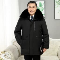 Windbreaker Men's Down Coats And Parkas Winter Jacket Man White Goose Down Jacket Puffer Jackets Padding Detachable Inner HXY196