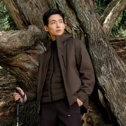 BOSIDENG 3‑In‑1 Outdoor Jacket 90 Goose Down 700+ Fill Power Detachable Liner Temperature Control Hooded Coat