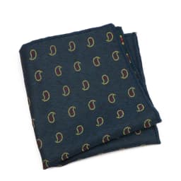 Vintage Paisley Men Pocket Square British Design Hankies Floral Print Handkerchief Striped Chest Towel Suit Accessories For Man