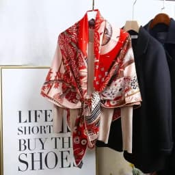 Handmade Silk Woolen Scarf Shawl Collection True Silk Hand Roll High End Gift for Women Fashionable All Seasons Wrap