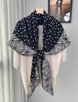 Handmade Silk Woolen Scarf Shawl Collection True Silk Hand Roll High End Gift for Women Fashionable All Seasons Wrap