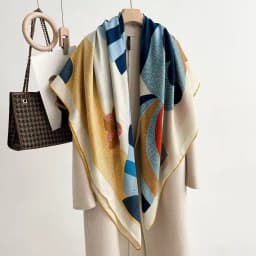 Handmade Silk Woolen Scarf Shawl Collection True Silk Hand Roll High End Gift for Women Fashionable All Seasons Wrap