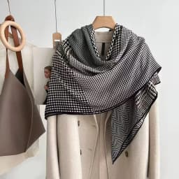 Handmade Silk Woolen Scarf Shawl Collection True Silk Hand Roll High End Gift for Women Fashionable All Seasons Wrap